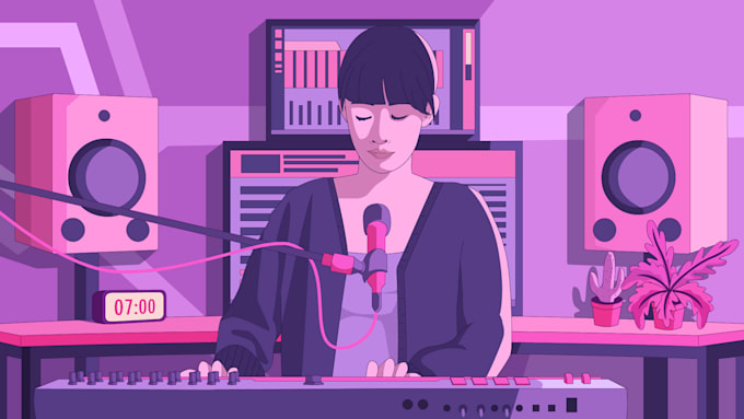 create lofi loop animation and animated your illustration