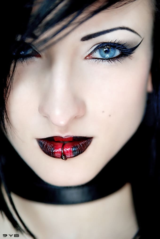 Goth sales eye makeup