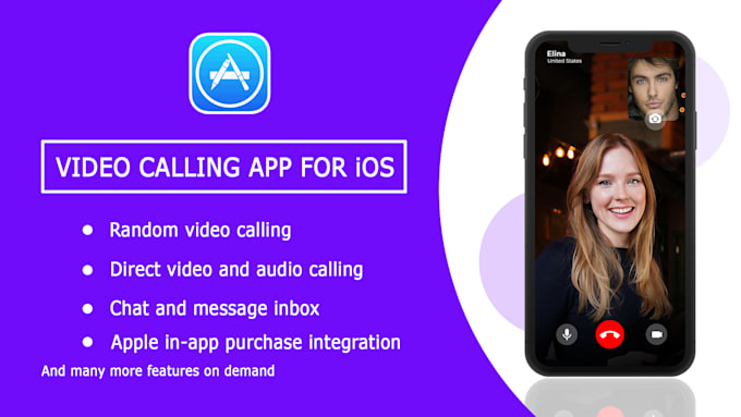 develop a professional ios video calling app, a dating app