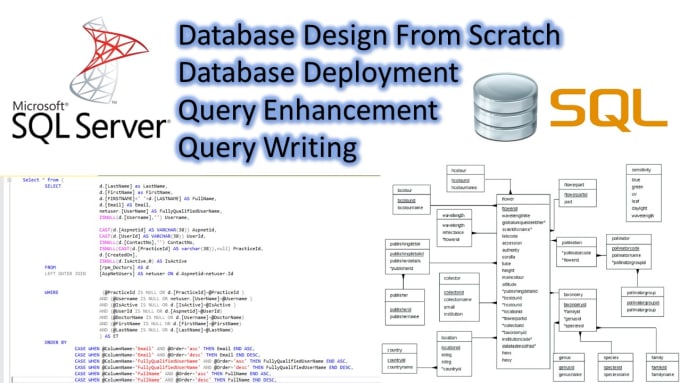 design sql database, queries, enhancement