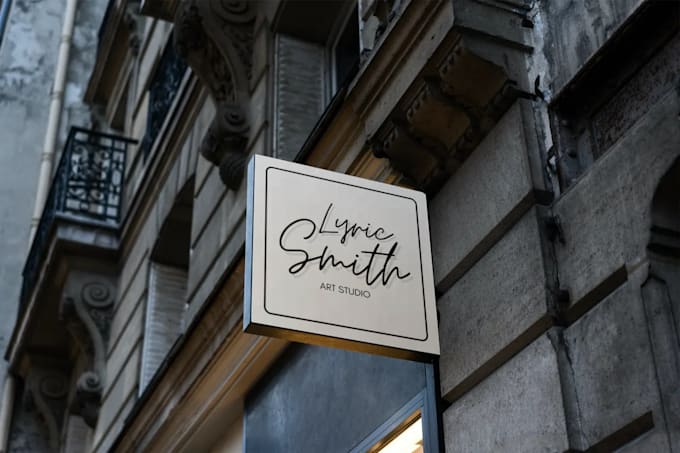 design a minimal handwritten style signature logo