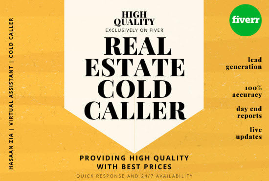 be your real estate VA, cold caller n appointment scheduler