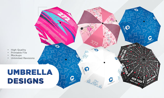 do a unique attractive umbrella design for you