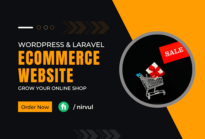 do wordpress or laravel ecommerce website online store