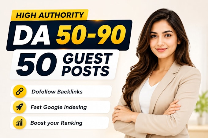 write and publish high da guest post SEO backlinks, guest posting service