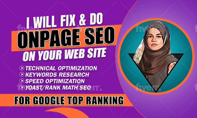 do and fix on page SEO using rank math or yoast