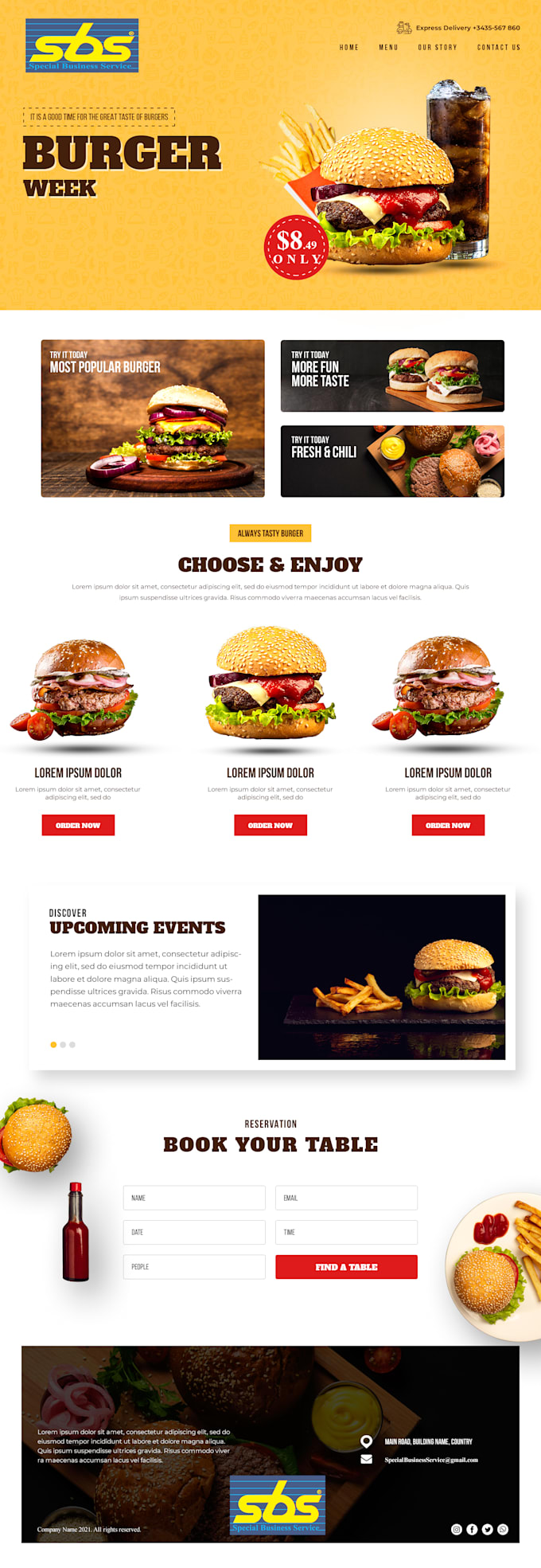 create responsive stunning landing web page design