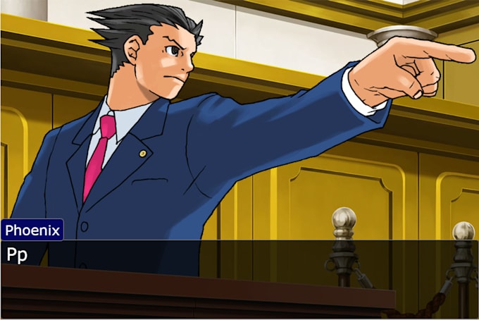 turn your script into an ace attorney case
