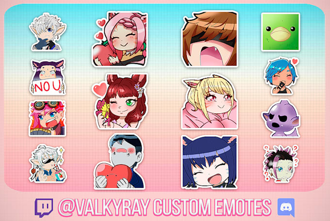 create cute emotes for discord and twitch