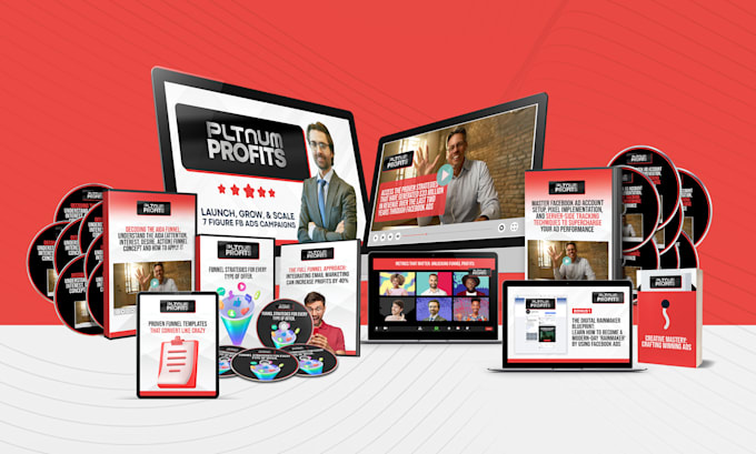 design online course cover and digital product mockup bundle