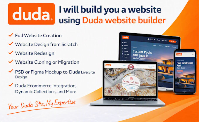 build you a website using duda website builder