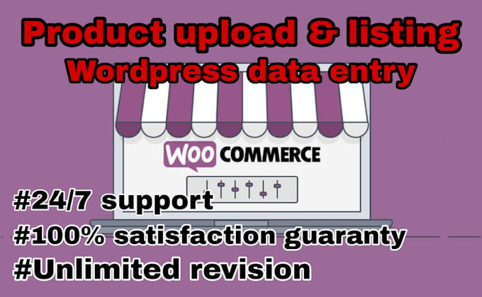 do wordpress data entry and woocommerce product listing