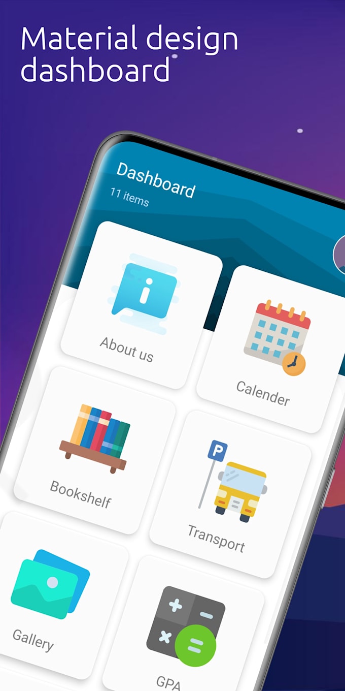 create an android app for university or org with firebase