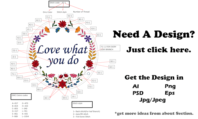 create hand drawn embroidery designs for hoops