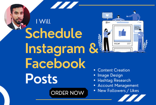 create and schedule your instagram and facebook posts
