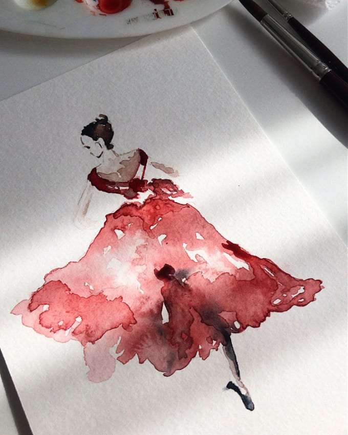 Hire a freelancer to abstract women figures in watercolor