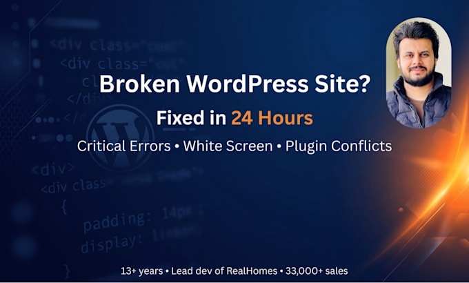 fix wordpress errors, bugs and critical issues fast