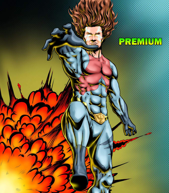 do awesome character design in comic book artstyle