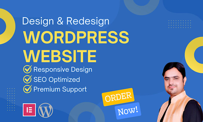 design or redesign a wordpress website using elementor pro