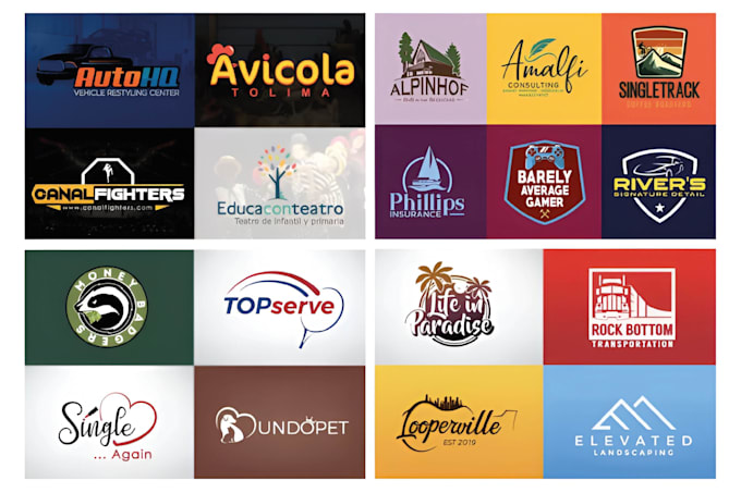 create modern minimalist business logo and brand design