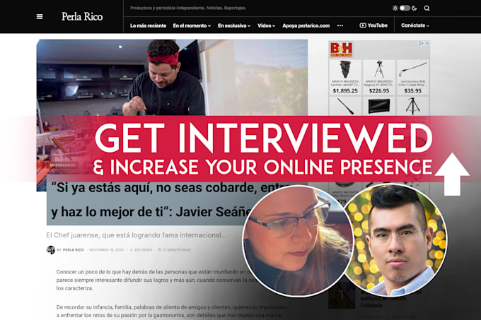get you an interview with a journalist and get it published