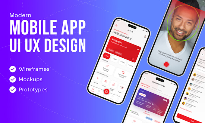 Design mobile app ui ux in figma by Zaptagraphics | Fiverr