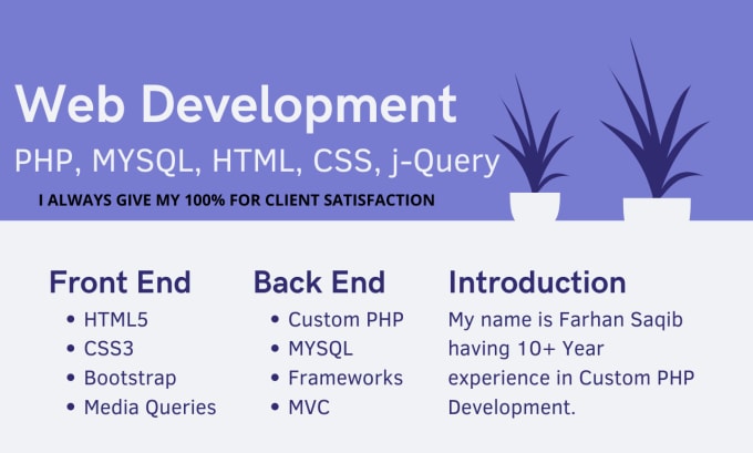 Be your professional full stack php web developer by Fani99 | Fiverr