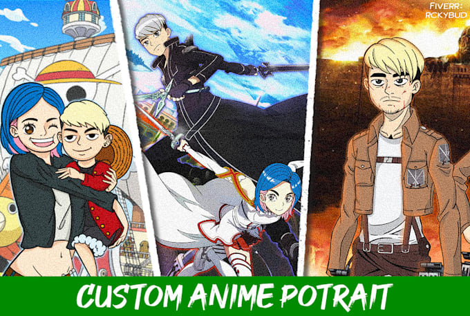 draw anime character portrait