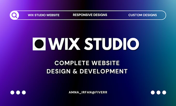 design and build wix studio or redesign wix studio website