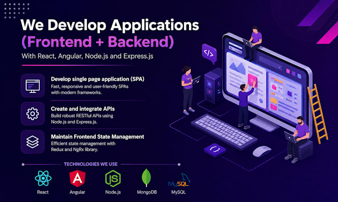 build or fix bugs, errors, or issues in HTML CSS bootstrap node react angular