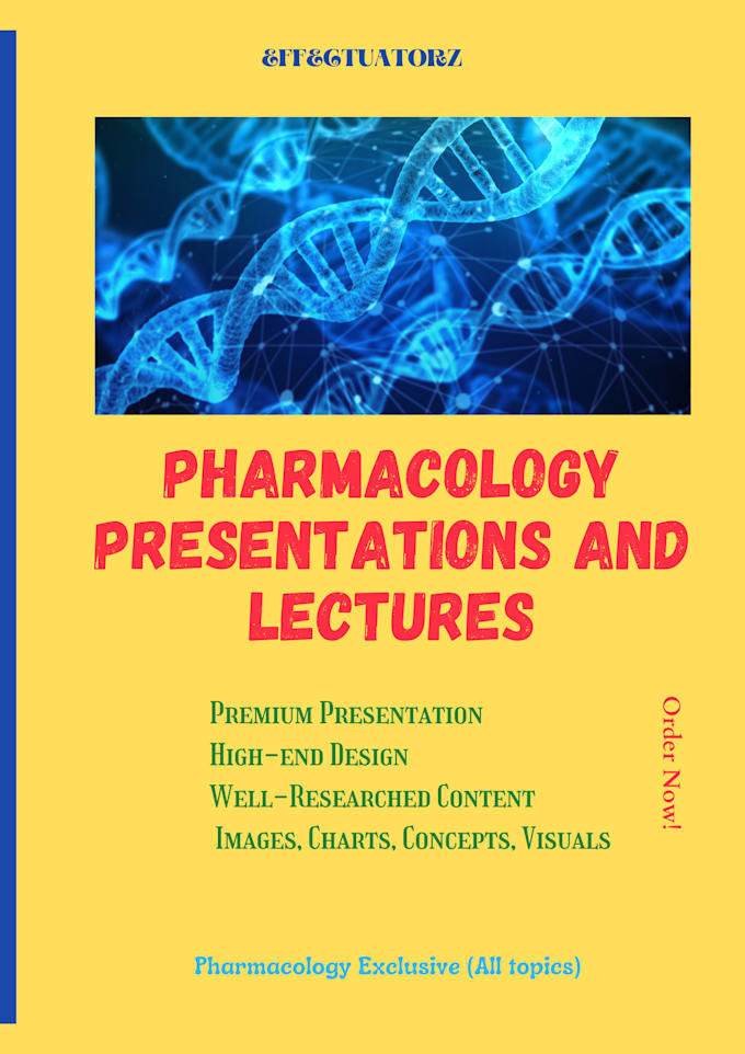design effective powerpoint pharmacology presentation, lecture or notes