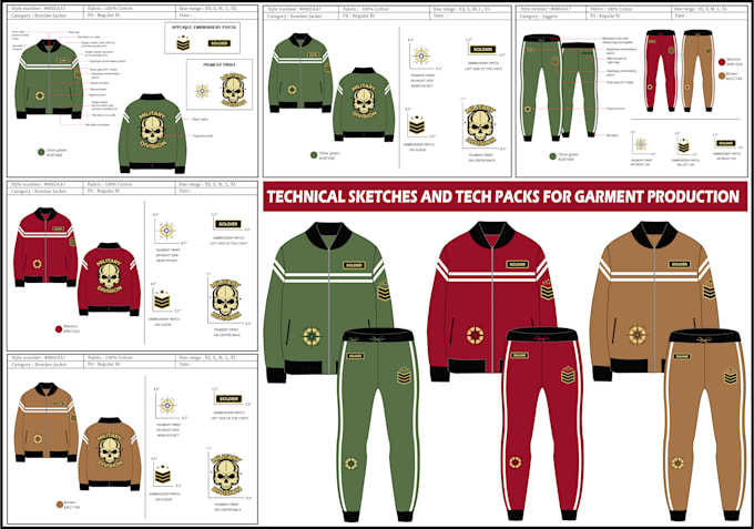 design fashion apparel with tech packs