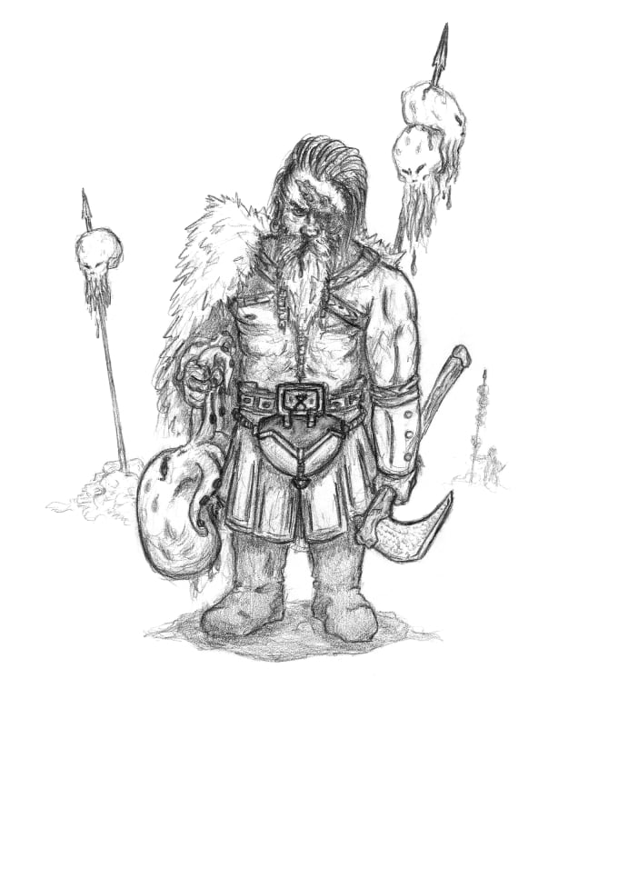 Draw fantasy characters for you by Enanil_dwarven Fiverr
