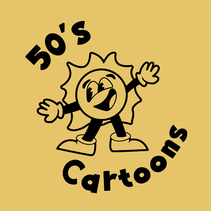 design your objects as a 50s cartoon