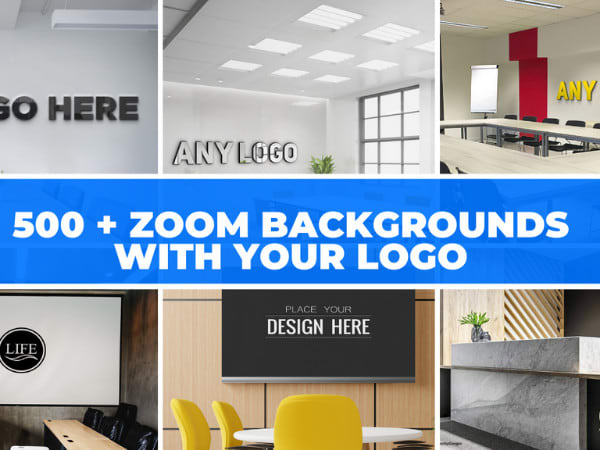 Design Fully Custom Zoom Virtual Background With Your Logo By Images