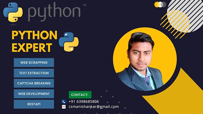 Do web scraping, text extraction from pdf and image, solve website ...