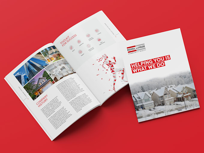 design real estate catalog and brochure design