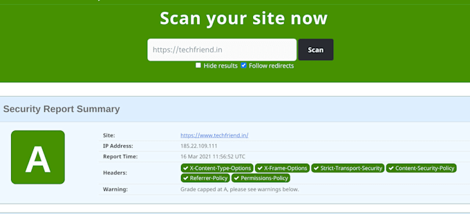 add header security for wordpress website