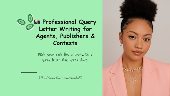 write a professional query letter to pitch your book, novel, or manuscript