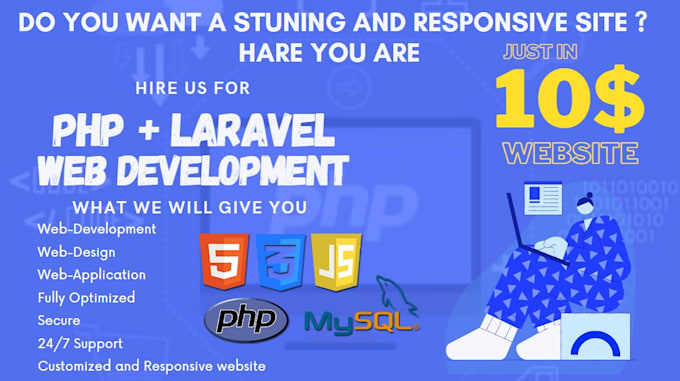 Design and develop website with laravel php by Muneebumar | Fiverr