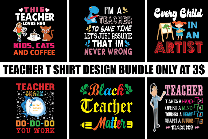 create unique teaching t shirt design
