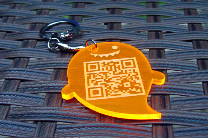 Laser engrave a keychain with your qr code by Underlaser | Fiverr