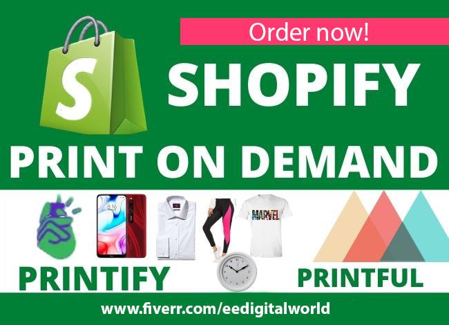 build premium print on demand shopify store with printful
