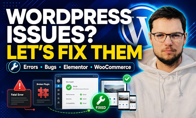 fix wordpress website issues, errors and bugs