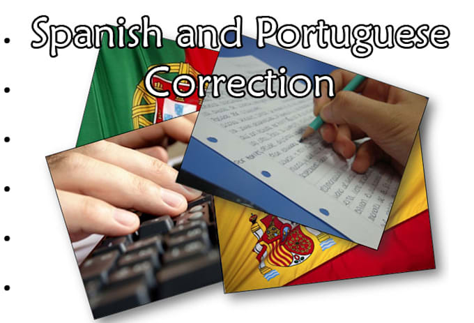 correct your Spanish and Portuguese texts