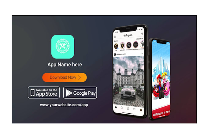 create mobile app promo and website preview promo video
