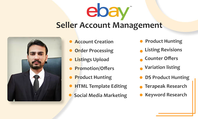 do ebay store management, listing creation dropshipping account management