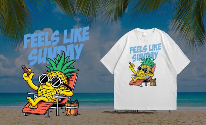 create graphic t shirt design for your merch