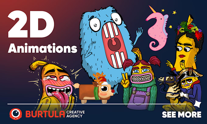 create 2d animations for you