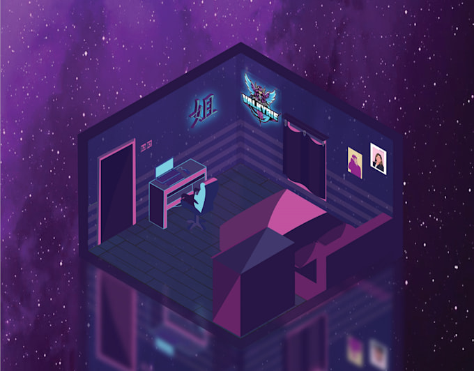 create modern isometric illustrations and build illustration